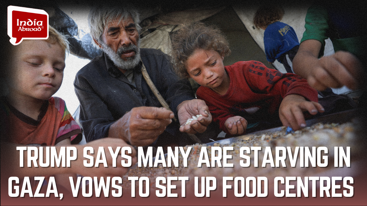 Trump says many are starving in Gaza, vows to set up food centres